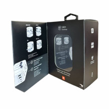 „Evelatus“ 35 W kelioninis adapteris, 1 PD ir 2 C tipo bei 2 USB įkrovikliai, 09051, baltas „Evelatus“ 35 W kelioninis adapteris, 1 PD ir 2 C tipo bei 2 USB įkrovikliai, 09051, baltas
