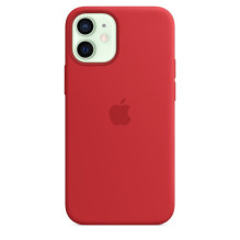 „Apple“ silikoninis dėklas su „MagSafe“ apsauga, skirtas „iPhone 12 mini“, raudonas