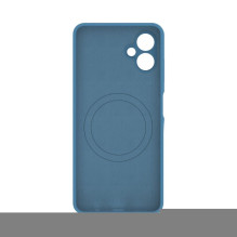 „Evelatus“ „Samsung Galaxy A06 5G“ aukščiausios kokybės magnetinis minkštas silikoninis dėklas, tamsiai mėlynas