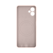Evelatus Samsung Galaxy A06 5G Premium Magnetic Soft Touch Silicone Case Pink Sand