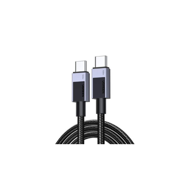 Ugreen Type C 2.0 Male To Type C 2.0 Male 5A Data Cable 2M Black