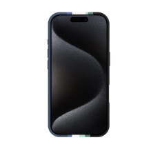 „Evelatus Apple iPhone 16 Pro Max“ daugiaspalvis silikoninis dėklas su „MagSafe Aura“ mėlynos spalvos
