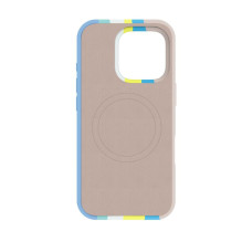 Evelatus Apple iPhone 16 Pro Max Multi-Colored Silicone Case With MagSafe Beige Cream