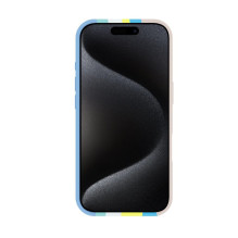 „Evelatus Apple iPhone 16 Pro Max“ daugiaspalvis silikoninis dėklas su „MagSafe“ danga, smėlio spalvos, kreminės spalvos