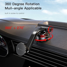 Forcell Magnetic car phone holder Forcell F-Grip MagLuxe windshield / dashboard / air vent black