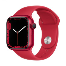 „Apple Watch Series 7 GPS“, 41 mm (PRODUCT) RED aliuminio korpusas su sportiniu dirželiu – įprastas (PRODUCT) raudonas „Apple Watch Series 7 GPS“, 41 mm (PRODUCT) RED aliuminio korpusas su sportiniu dirželiu – įprastas (PRODUCT) raudonas