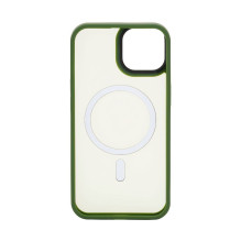 „Connect“ „Apple iPhone 15“ hibridinis dėklas su magnetiniu PC+TPU, žalias