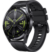 Huawei Watch GT 3 46mm With Black Sport Strap Black Huawei Watch GT 3 46mm With Black Sport Strap Black
