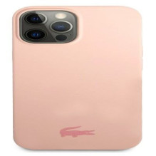 Lacoste Apple iPhone 13 Pro Liquid Silicone Glossy Printing Logo Case Pink