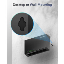 Cudy GS105D NetSwitch 5-Port Gigabit Switch IGMP Snooping QoS Loop Prevention Plastic Case Black Cudy GS105D NetSwitch 5-Port Gigabit Switch IGMP Snooping QoS Loop Prevention Plastic Case Black