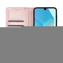 „Evelatus“ „Samsung Galaxy A16“ dėklas, skirtas knygoms, rausvo smėlio spalvos