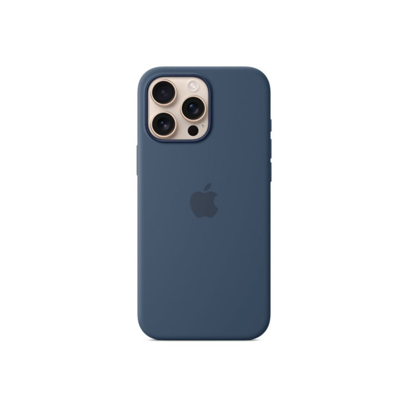 Apple - iPhone 16 Pro Max Silicone Case with MagSafe - Denim