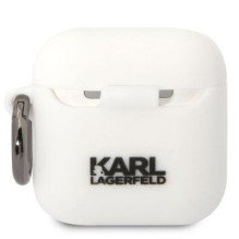 Karl Lagerfeld - Airpods 1/2 Choupette silikoninis dėklas, baltas Karl Lagerfeld - Airpods 1/2 Choupette silikoninis dėklas, baltas