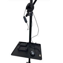 iLike S12 LED Selfie 31cm Ring Light Lamp + Tripod Stand 2.1m + Shelf & 3x phone / Mic Holder Black iLike S12 LED Selfie 31cm Ring Light Lamp + Tripod Stand 2.1m + Shelf & 3x phone / Mic Holder Black