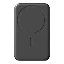 Joyroom Powerbank Joyroom JR-W020 Mini 5000mAh USB-A USB-C inductive 20W - black + USB-C / USB-C cable