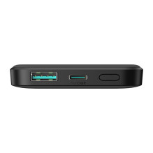 Joyroom Powerbank Joyroom JR-W020 Mini 5000mAh USB-A USB-C inductive 20W - black + USB-C / USB-C cable