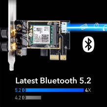 Cudy WE3000 AirMax AX3000 WiFi 6 Bluetooth 5.0 PCIe Adapter Intel AX200 Dual Band 2 Antennas Black Cudy WE3000 AirMax AX3000 WiFi 6 Bluetooth 5.0 PCIe Adapter Intel AX200 Dual Band 2 Antennas Black