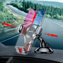 „Baseus Osculum SUYL-XP0S“ gravitacinis automobilio laikiklis, skirtas priekiniam stiklui arba prietaisų skydeliui - sid