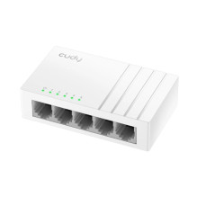 Cudy GS105U NetSwitch 5-Port Gigabit Switch USB-C Power IGMP QoS Loop Prevention Black Cudy GS105U NetSwitch 5-Port Gigabit Switch USB-C Power IGMP QoS Loop Prevention Black