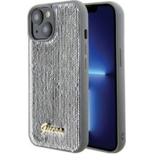 Guess - iPhone 15 HC SEQUIN SCRIPT METAL Silver