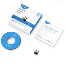 Cudy WU650 AirNano AC650 Dual Band WiFi USB Adapter Nano Size USB 2.0 Plug and Play Black Cudy WU650 AirNano AC650 Dual Band WiFi USB Adapter Nano Size USB 2.0 Plug and Play Black