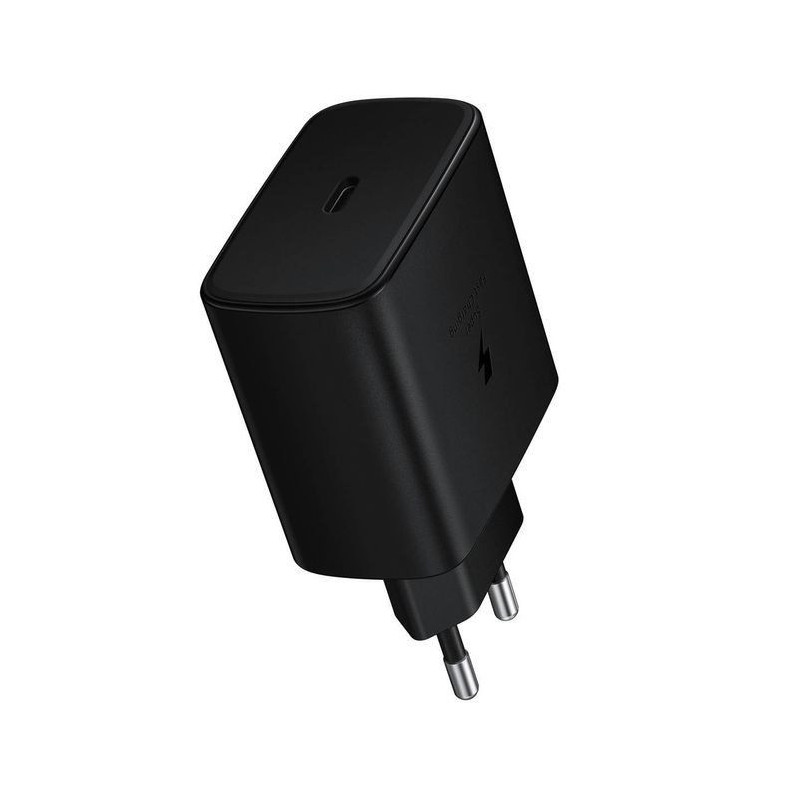 „Samsung EP-TA845EBE“ „Samsung Quickcharge USB-C 45W“ kelioninis įkroviklis, juodas (OOB urmu)