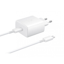 Samsung EP-TA845EWE + EP-DW767JWE Samsung 45W Travel Charger + USB-C / USB-C Data Cable White (OOB Bulk)