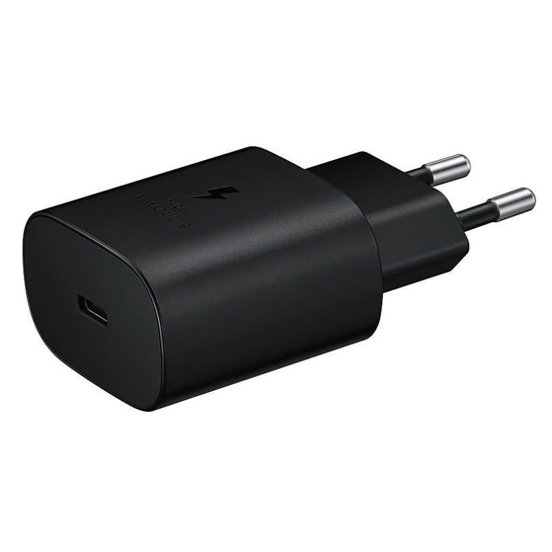 Samsung EP-TA800EBE Samsung USB-C 25W kelioninis įkroviklis, juodas (OOB urmu)