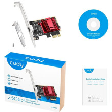 Cudy PE25 NetPro 2.5G Ethernet PCIe Adapter Realtek Chipset VLAN Jumbo Frame Flow Control Black Cudy PE25 NetPro 2.5G Ethernet PCIe Adapter Realtek Chipset VLAN Jumbo Frame Flow Control Black