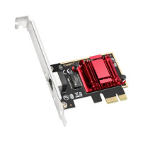 Cudy PE25 NetPro 2.5G Ethernet PCIe Adapter Realtek Chipset VLAN Jumbo Frame Flow Control Black Cudy PE25 NetPro 2.5G Ethernet PCIe Adapter Realtek Chipset VLAN Jumbo Frame Flow Control Black