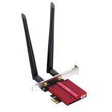 Cudy WE9300 UltraConnect BE9300 WiFi 7 Bluetooth 5.4 PCIe Adapter Intel BE200 Tri Band Heatsink Antennas Black