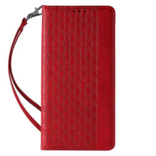 Hurtel - Magnet Strap Case Case for iPhone 13 Pro Max Pouch Wallet + Mini Lanyard Pendant Red Hurtel - Magnet Strap Case Case for iPhone 13 Pro Max Pouch Wallet + Mini Lanyard Pendant Red