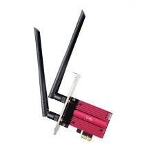 Cudy WE9300 UltraConnect BE9300 WiFi 7 Bluetooth 5.4 PCIe Adapter Intel BE200 Tri Band Heatsink Antennas Black