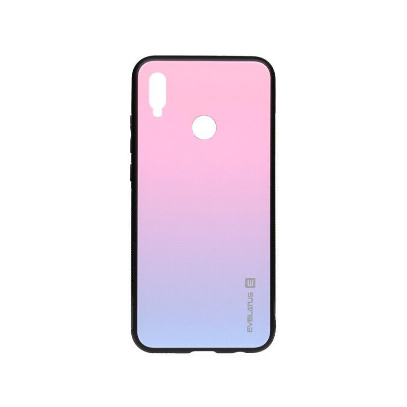 Evelatus Huawei Y6 2019 Gradient Glass Case 2 Bubble Gum