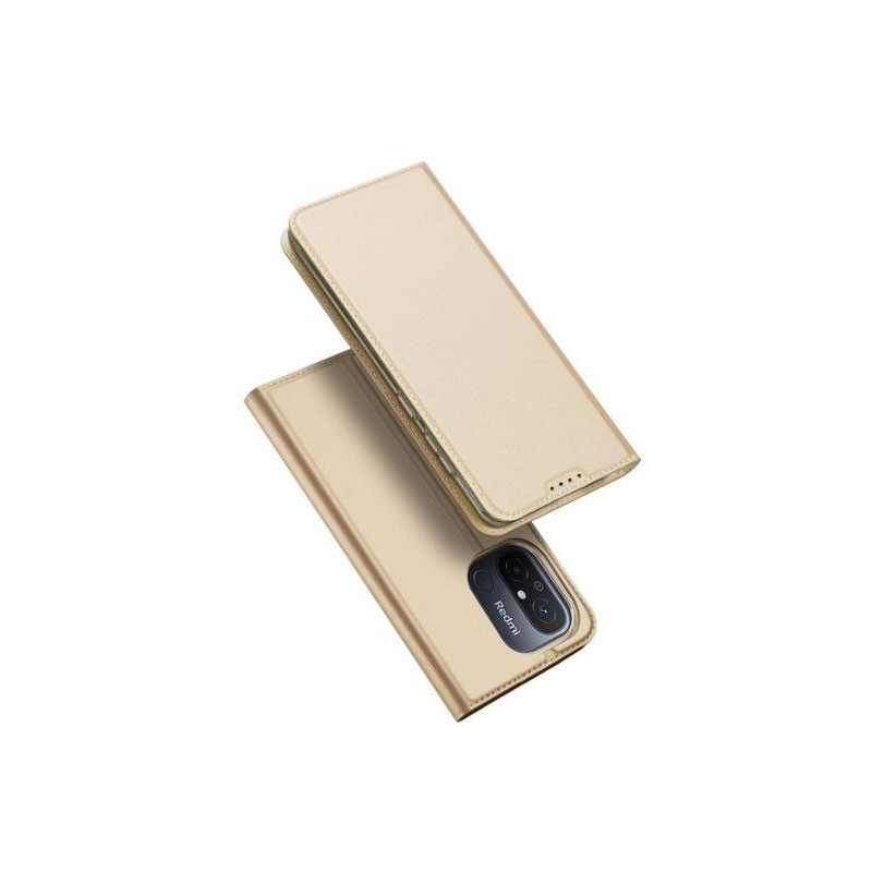Dux Ducis Xiaomi Redmi 12C / Poco C55 / Cover Flip Card Wallet Stand case Gold