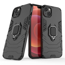 Hurtel - Ring Armor case for iPhone 14 Plus armored cover magnetic holder ring black Hurtel - Ring Armor case for iPhone 14 Plus armored cover magnetic holder ring black