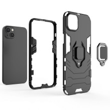 Hurtel - Ring Armor case for iPhone 14 Plus armored cover magnetic holder ring black Hurtel - Ring Armor case for iPhone 14 Plus armored cover magnetic holder ring black