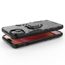 Hurtel - Ring Armor case for iPhone 14 Plus armored cover magnetic holder ring black Hurtel - Ring Armor case for iPhone 14 Plus armored cover magnetic holder ring black