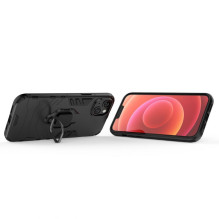 Hurtel - Ring Armor case for iPhone 14 Plus armored cover magnetic holder ring black Hurtel - Ring Armor case for iPhone 14 Plus armored cover magnetic holder ring black