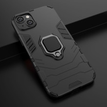 Hurtel - Ring Armor case for iPhone 14 Plus armored cover magnetic holder ring black Hurtel - Ring Armor case for iPhone 14 Plus armored cover magnetic holder ring black