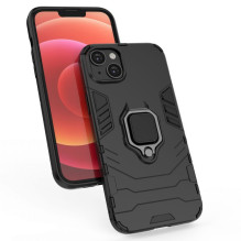 „Hurtel“ „Ring Armor“ dėklas, skirtas „iPhone 14 Plus“, šarvuotas dangtelis, magnetinis žiedo laikiklis, juodas „Hurtel“ „Ring Armor“ dėklas, skirtas „iPhone 14 Plus“, šarvuotas dangtelis, magnetinis žiedo laikiklis, juodas