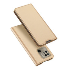 Dux Ducis Xiaomi Redmi 10C Skin Pro atverčiamas dėklas, auksinis