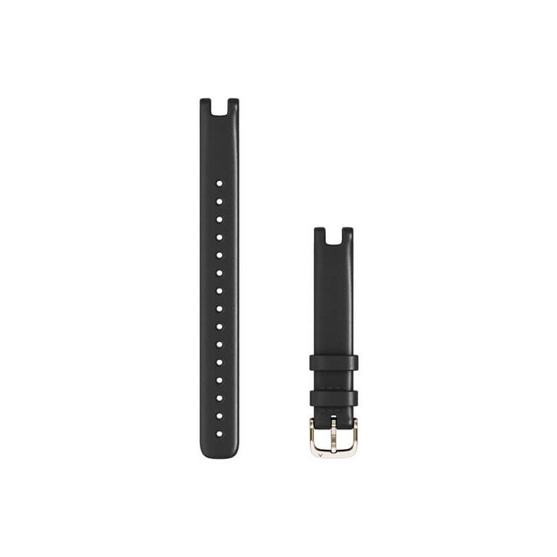 Garmin Lily Leather Watch Strap 14 mm (L) Black