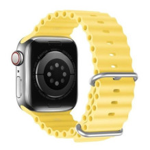 Dux Ducis Strap Watch Strap 8 / 7 / 6 / 5 / 4 / 3 / 2 / SE (41 / 40 / 38mm) Silicone Band Bracelet Yellow