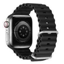 Dux Ducis Strap Watch Strap 8 / 7 / 6 / 5 / 4 / 3 / 2 / SE (41 / 40 / 38mm) Silicone Band Bracelet Black
