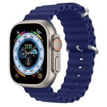 „Dux Ducis“ silikoninis „Apple Watch 38 / 40 / 41 / 42 mm“ dirželis, tamsiai mėlynas „Dux Ducis“ silikoninis „Apple Watch 38 / 40 / 41 / 42 mm“ dirželis, tamsiai mėlynas