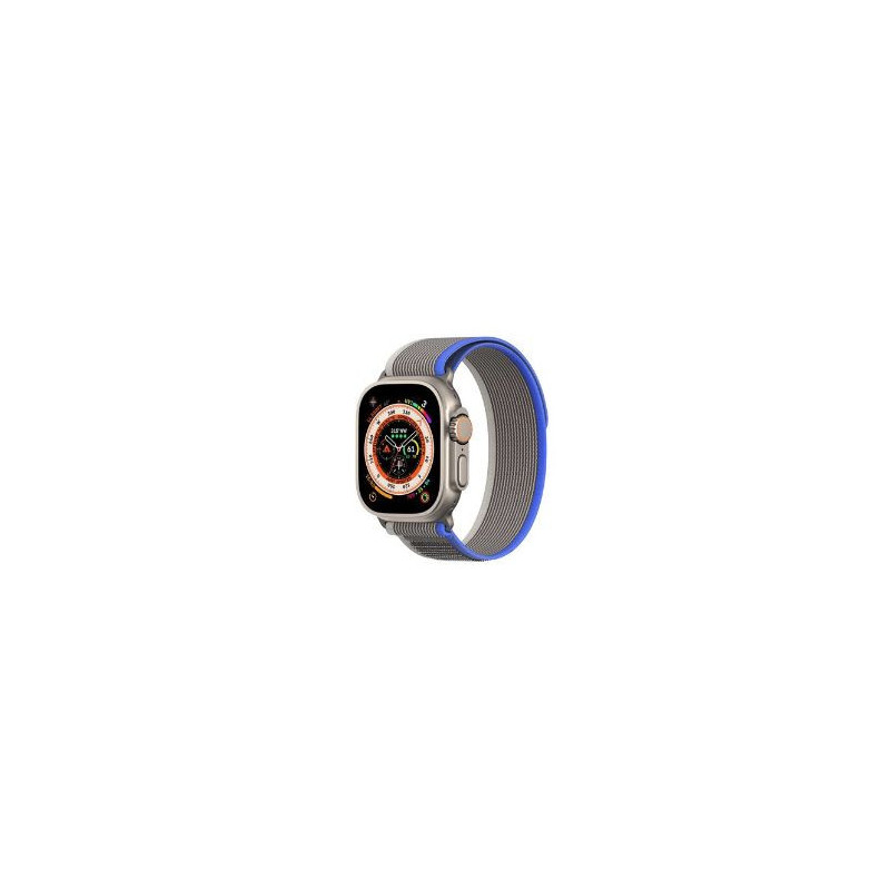 Dux Ducis Sport Velcro Strap for Apple Watch 38 / 40 / 41 / 42MM Grey Blue