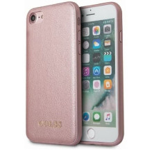 Guess IriDescent TPU dėklas Apple iPhone 7 / 8 / SE 2020, rožinio aukso spalvos Guess IriDescent TPU dėklas Apple iPhone 7 / 8 / SE 2020, rožinio aukso spalvos