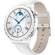 Huawei Watch GT 3 Pro 43mm Leather Strap White