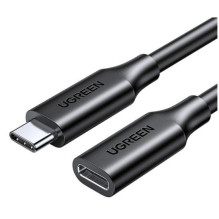 „Ugreen“ laido prailginimo adapteris USB C (kištukas) - USB C (lizdas) 100W 10Gb/s 1m juodas